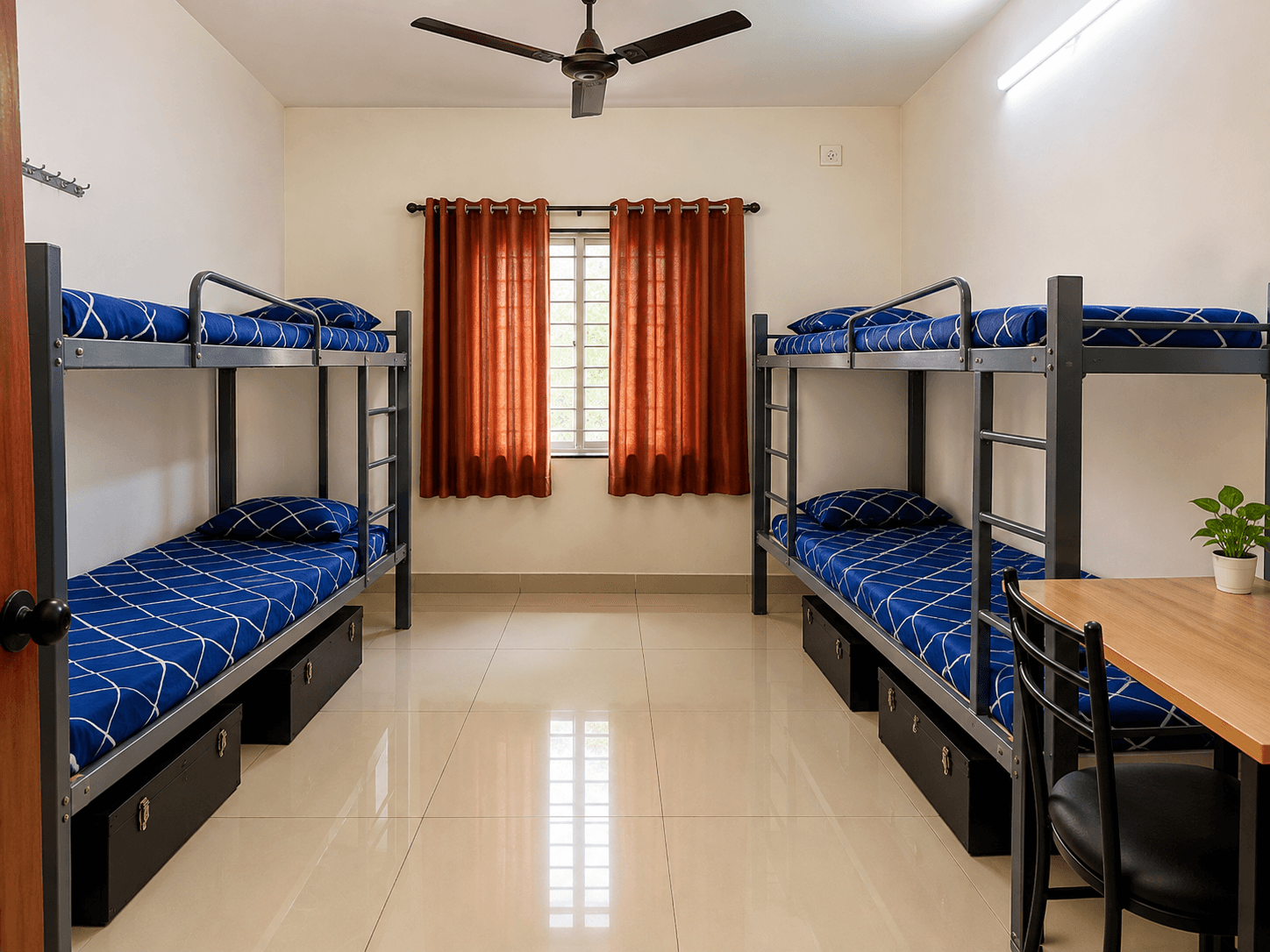 Four sharing room at Grand Hostel